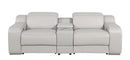 1116 - 3-Piece Modular Power Reclining Console Loveseat In With 2 Power Recliners & Power Headrests