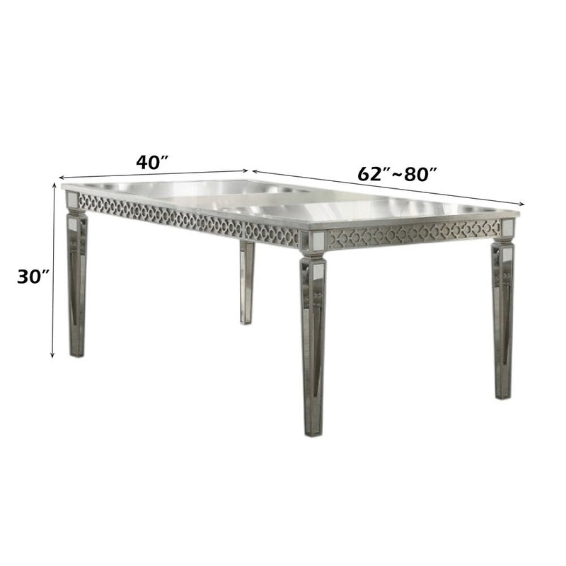 Kacela - Dining Table - Mirrored & Champagne