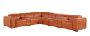 1224 - 8-Piece L-Shaped Sectional Sofa In With 4 Power Recliners & Power Headrests