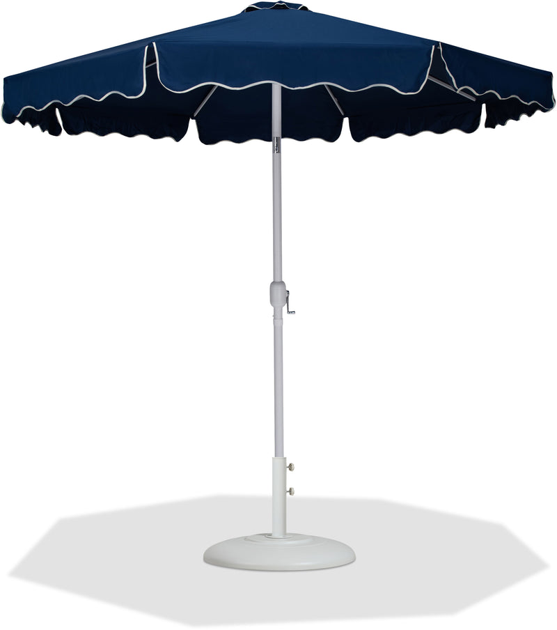 Amalfi - Patio Umbrella - White Base / White Pole