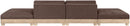 Turin - Chenille Fabric Upholstered Modular Sectional - Brown
