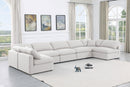Indulge - Linen 7 Piece Modular U-Shaped Sectional - White