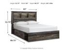 Drystan - Panel Bookcase Bed