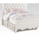 Edalene - Twin Trundle - Pearl White