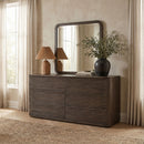 Morino - Oak Veneer And Solid Wood Dresser - Brown