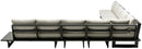 Maldives - 7 Piece Water Resistant Outdoor Patio Modular Sectional With Gray Base
