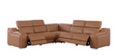 1116 - 5-Piece L-Shaped Sectional Sofa In With 3 Power Recliners & Power Headrests