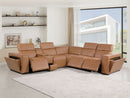 1224 - 6-Piece L-Shaped Sectional Sofa In With 3 Power Recliners & Power Headrests