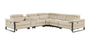 1246 - 6-Piece L-Shaped Modular Power Reclining Sectional With 3 Power Recliners And Power Headrests