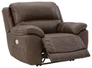 Dunleith - Zero Wall Recliner w/PWR HDRST - Chocolate