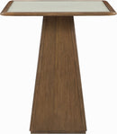 Atrium - Glass Top And Wood Base Dining Table