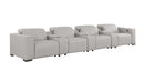 1208 - 7 Piece Leather Sofa With 4 Power Recliners And Power Headrests
