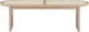 Canovia - Solid Wood And Faux Cane Bench