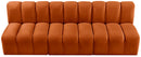 Arc - Velvet 3 Piece Modular Straight Sofa