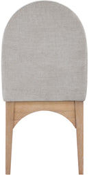 Waldorf - Chenille Dining Side Chair With Natural Legs