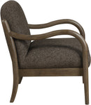 Helmsley - Performance Fabric Upholstered Accent Chair - Brown Frame