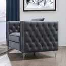 Gillian II - Chair - Light Gray Velvet