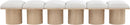 Pavilion - 6 Piece Modular Bench With Natural Base