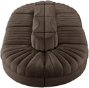 Rummi - Oval Velvet Performance Fabric Upholstered 8 Piece Modular Sectional