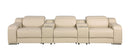 1116 - 5-Piece Modular Power Reclining Sofa In With 3 Power Recliners & Power Headrests