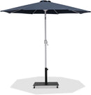 Fiji - Aluminum Patio Umbrella With Square Black And White Base