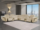 1224 - 8-Piece L-Shaped Sectional Sofa In With 4 Power Recliners & Power Headrests