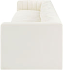 Rummi - Velvet Performance Fabric Upholstered 5 Piece Modular Sofa