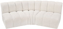 Arc - Boucle Fabric 3 Piece Modular Corner Sofa