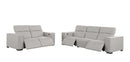 1208 - Leather Reclining Set (Sofa & Loveseat With 4 Power Recliner)