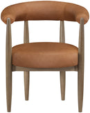 Sable - Vegan Leather Upholstered Dining Chair (Set of 2) - Brown Base