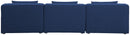 Cube - Linen Modular 3 Seat Armless Sofa