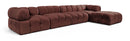 Orin - Fabric Velvet 5 Piece Modular Sectional