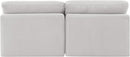 Indulge - Velvet 2 Seat Modular Armless Sofa