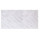 Zander - Dining Table - White Printed Faux Marble Top & Mirrored Silver