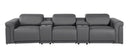 1126 - 5-Piece Modular Power Reclining Sofa In With 3 Power Recliners & Power Headrests