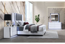 Ylime - 4 Piece Queen Bedroom Set (Bed, Dresser, Mirror, Nightstand) - Smooth White