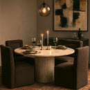 Duvina - Chenille Performance Fabric Dining Chair (Set of 2)