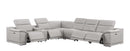 2679 - 7-Piece L-Shaped Power Reclining Sectional In Genuine Leather (4 Recliners)