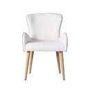 Qwin - Side Chair (Set of 2) - Beige Boucle & Oak