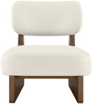Vetra - Vegan Leather Upholstered Accent Chair With Brown Base