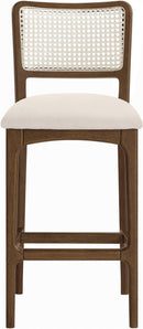 Atrium - Upholstered Bar Stool (Set of 2) - Brushed Brown Frame