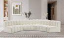 Arc - Faux Leather 6 Piece U-Shaped Modular Sofa