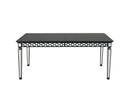 Varian II - Dining Table - Mirrored & Black