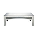 Noralie - 48" Coffee Table - Mirrored & Faux Diamonds