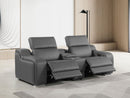 1116 - 3-Piece Modular Power Reclining Console Loveseat In With 2 Power Recliners & Power Headrests