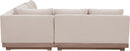 Solace - Olefin Performance Fabric 3 Piece Outdoor Patio Modular Sectional (Sofa, Loveseat & Corner Chair)