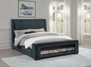 Preston - Upholstered Audio Flame Visualizer Bed