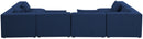 Cube - Linen 6 Piece Modular Armless Sectional