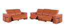 1126 - 5-Piece Modular Power Reclining Sofa And Loveseat Set In With 4 Power Recliners & Power Headrests