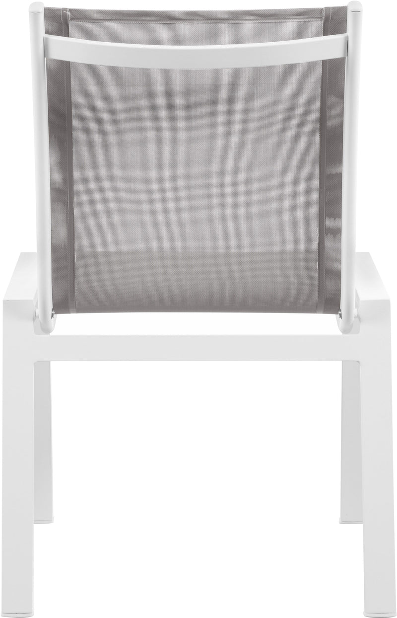 Nizuc - Outdoor Patio Dining Chair With White Frame (Set of 2)